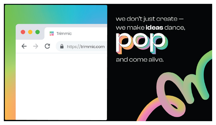 Brand swirl element