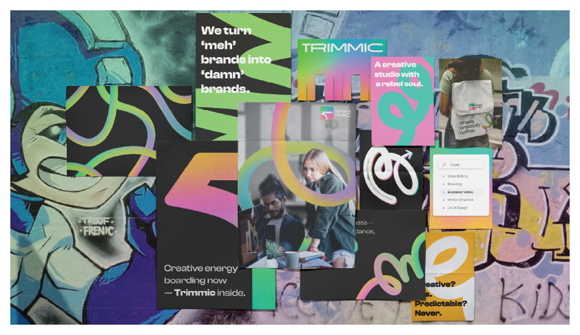 Brand moodboard collage